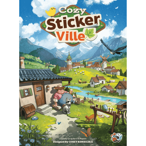 Cozy Stickerville board game box front